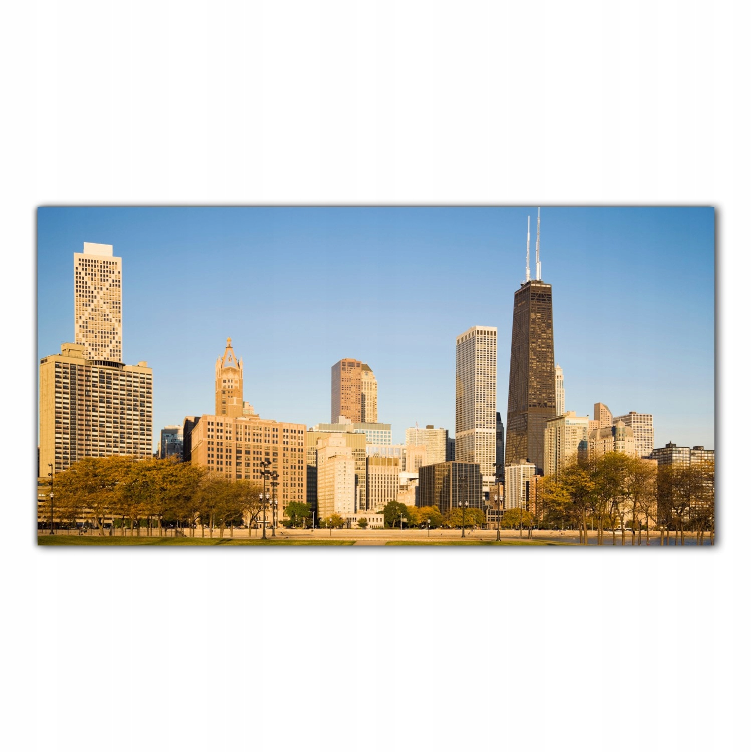 Podzimní Chicago Město 120x60 Panel tvrzené sklo