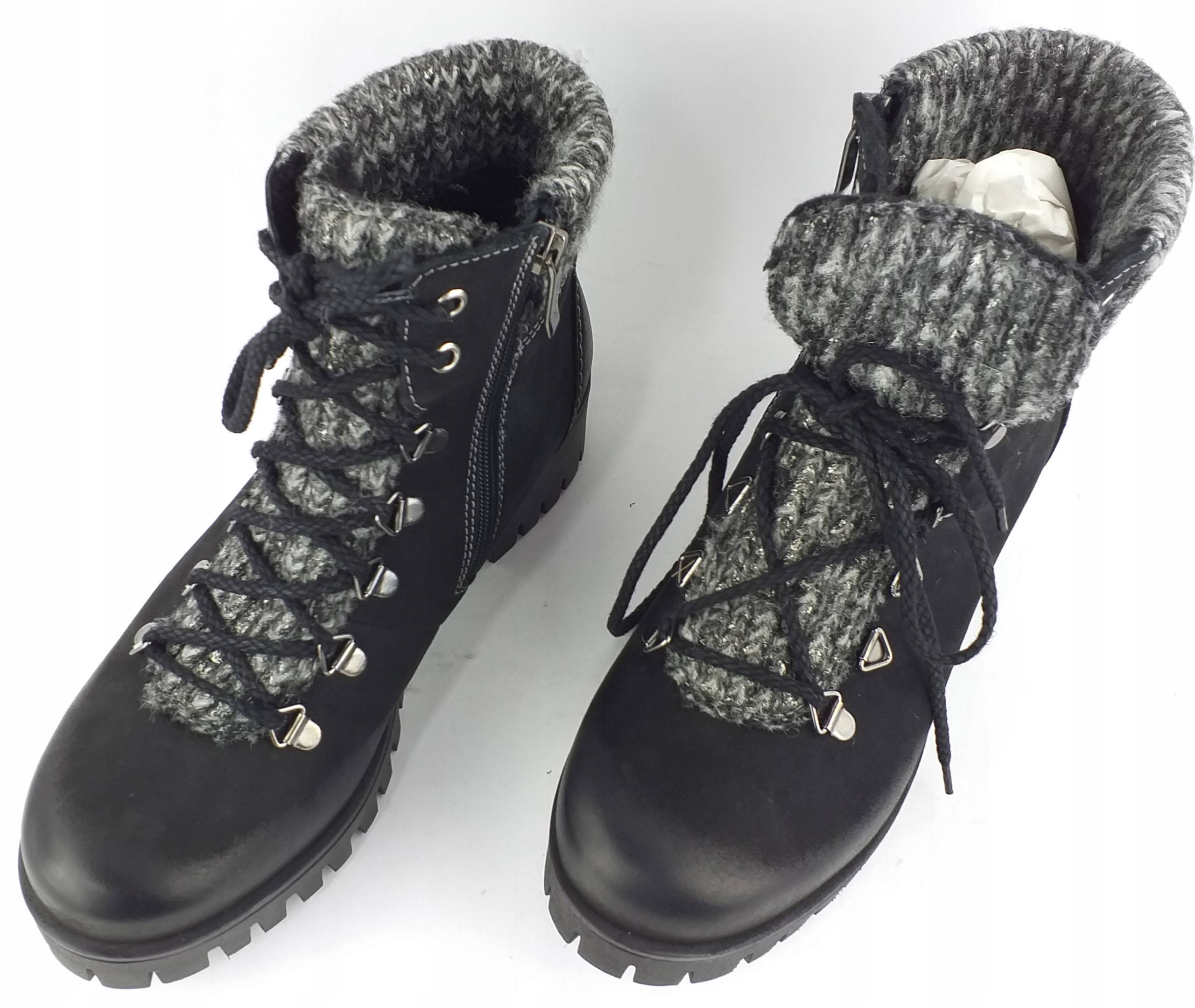 BEST BUT OBUWIE POLSKIE SKÓRZANE TRAPERY ZIMOWE 41 Model 1205