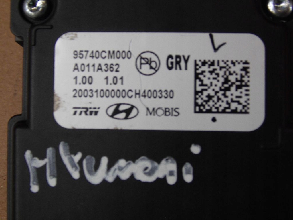 Hyundai Kona kamera radar sensor windows front 95740-CM000