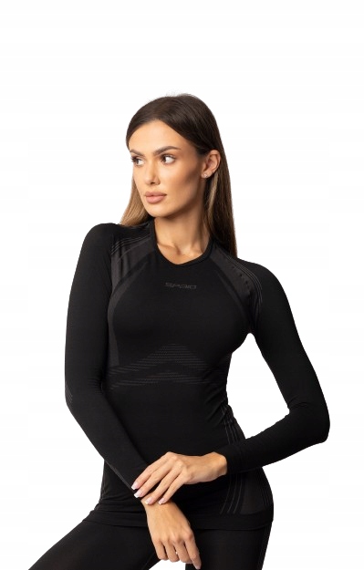 Spaio Termoaktivní košile s dlouhým rukávem Powerful černá vel. L