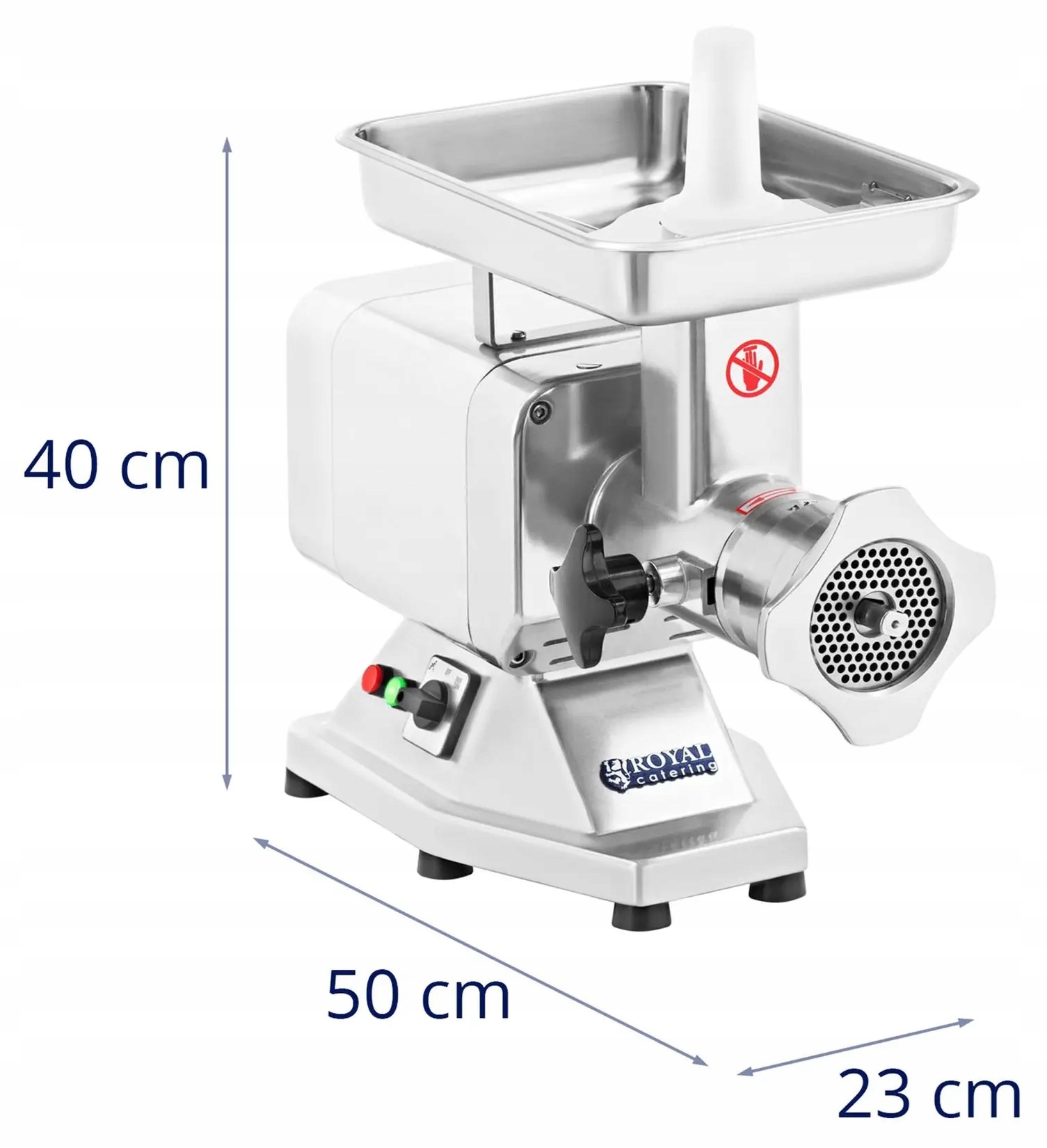 Wilk do mięsa 1 kW 330 kg/h 50x23x40 Royal Catering RCFW-220EXPERT 10010177