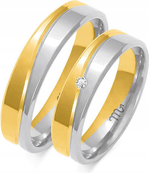 Zlaté svatební pro pár z roku 585, 23 24 25, módní svatební kolekce