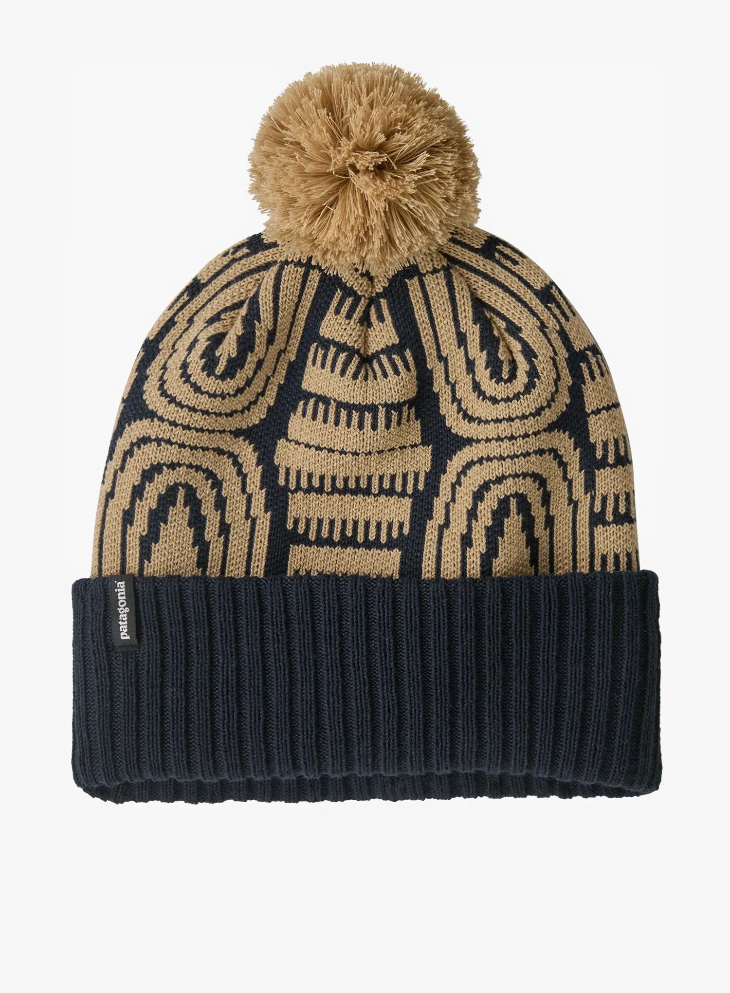 Čepice zimní Patagonia Powder Town Beanie flow/sunken blue