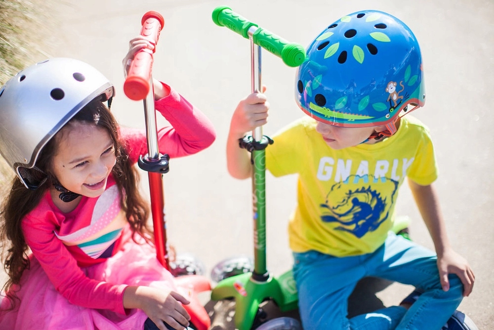 Hulajnoga Mini Micro Deluxe LED Red koła LED Hamulec tak