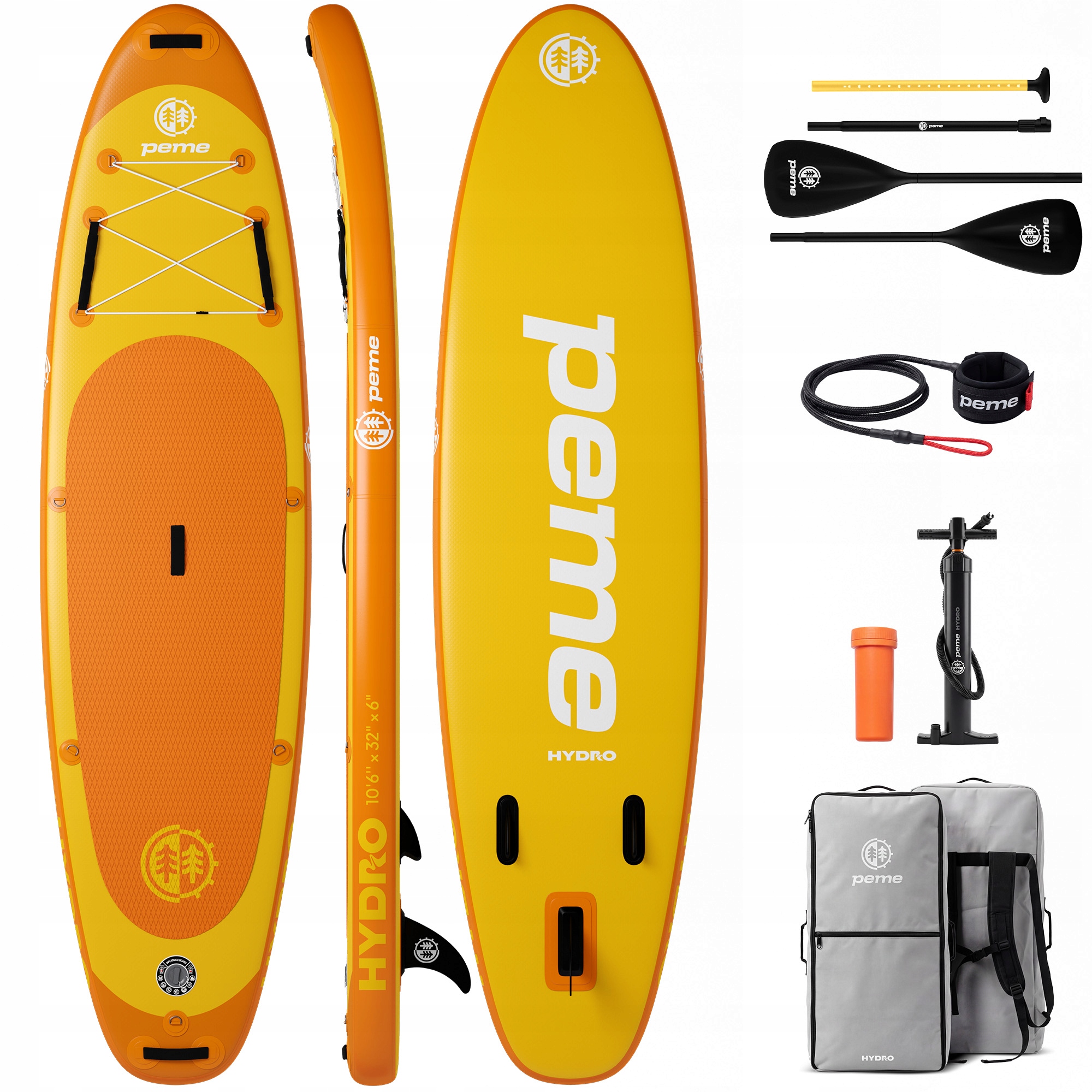 Sup Deska Pompowana Do Pływania Dmuchana 320 Zestaw Wiosło Hydro Peme