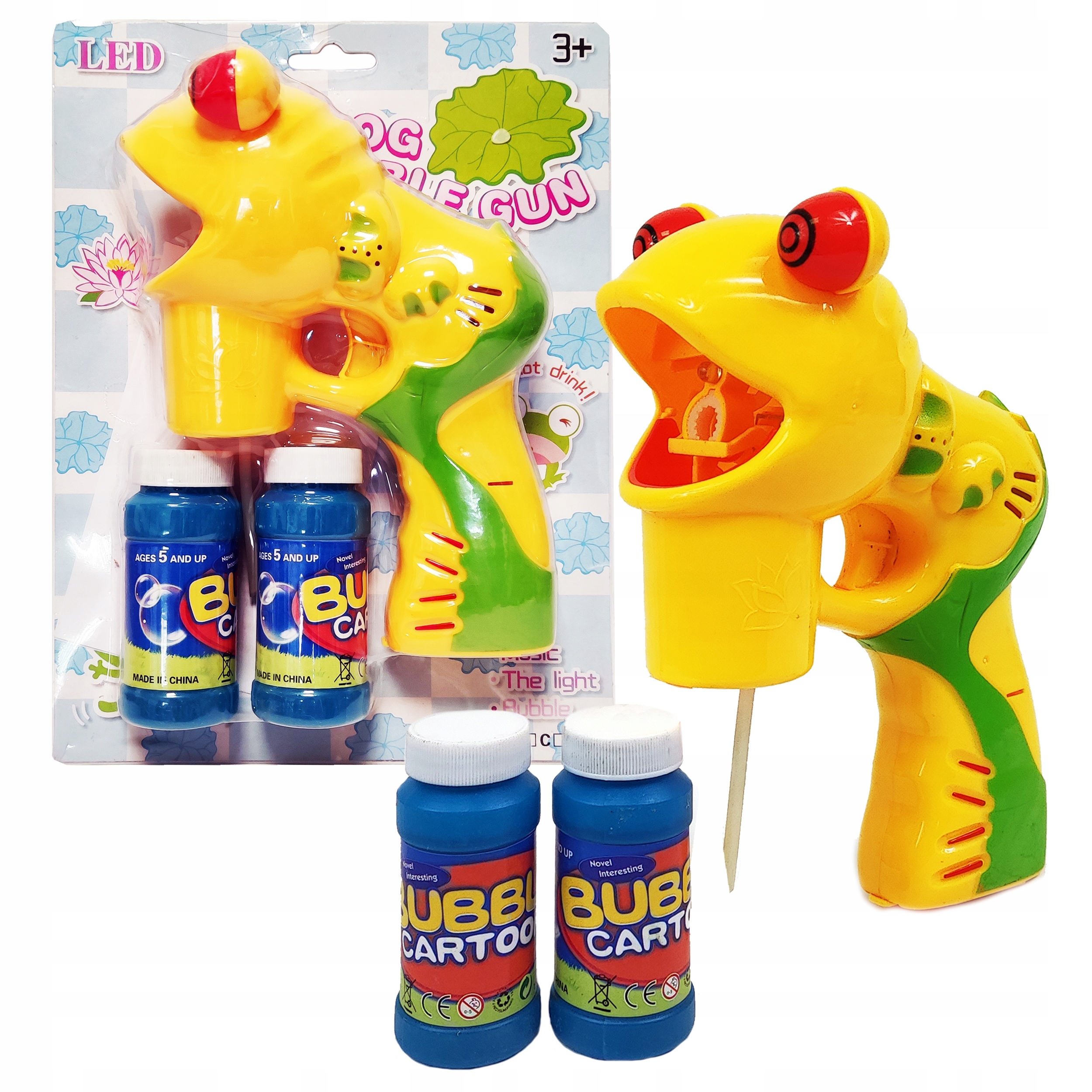 Aparat PISTOLET BAŃKI Mydlane Żabka dla Dziecka WIELKA FRAJDA dla Dziecka Kod producenta PISTOLET AUTOMAT NA BAŃKI MYDLANE DO BANIEK