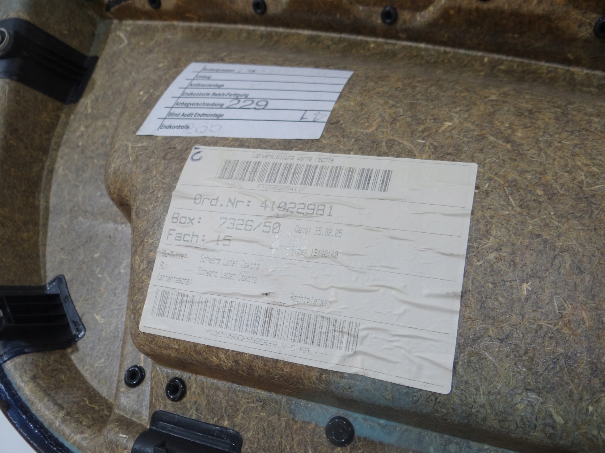 side door right front BMW E60 (4287296)