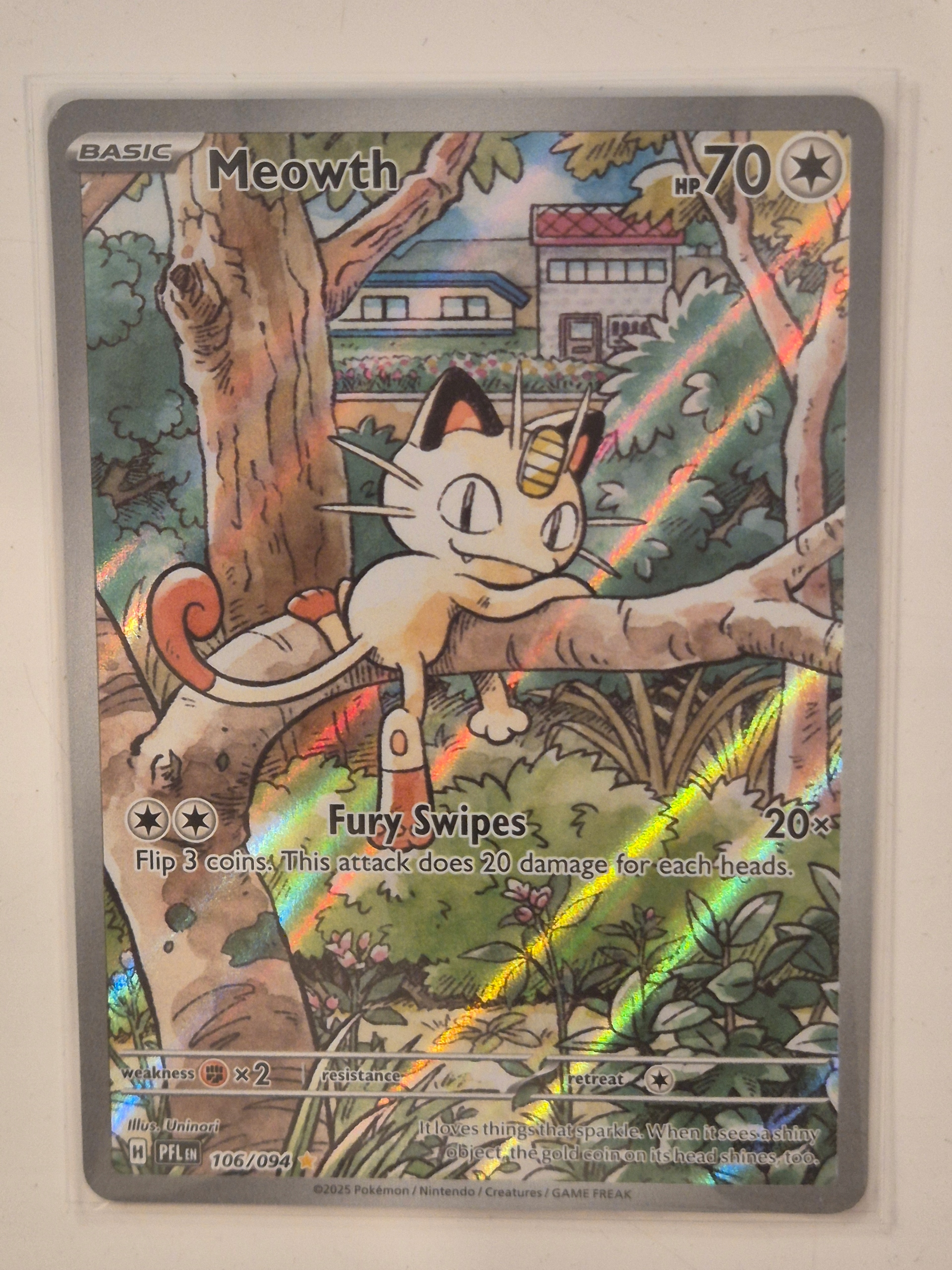 Meowth 106 (PFL 106) Phantasmal Flames