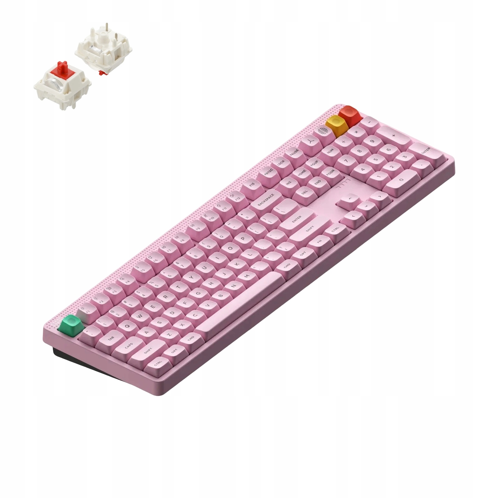 NuPhy Node 100 Bezdrátová mechanická klávesnice s vysokým profilem, červená