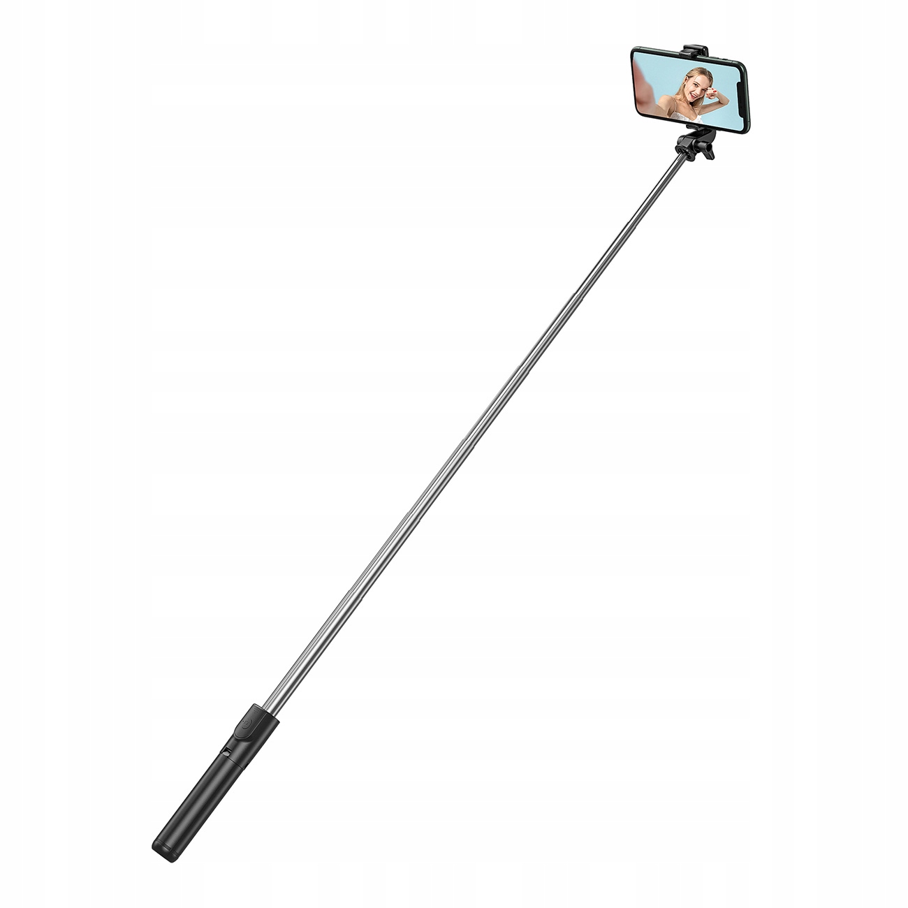 Selfie stick WHS1Y teleskopowy tripod 1m z uchwytem na telefon czarny
