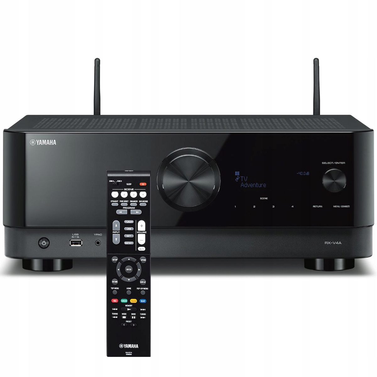 Yamaha RX-V4A Amplituner 5.2 MusicCast Wi-Fi 4K/8K Tidal Spotify