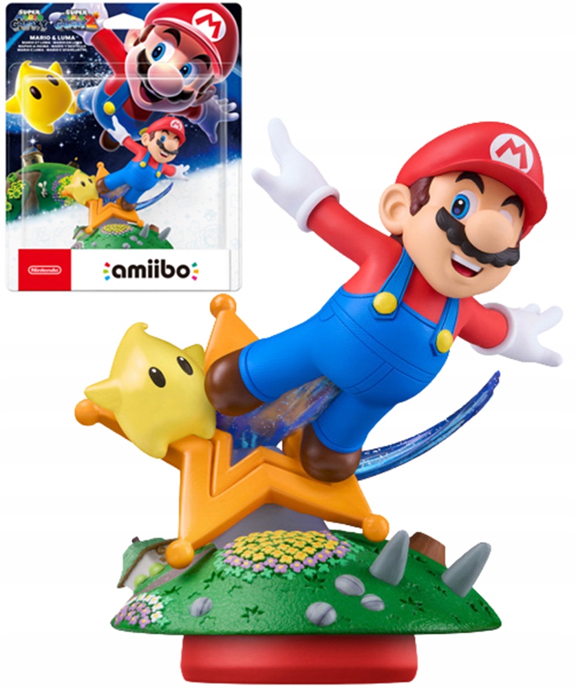 Figurka Mario Galaxy 1+2 Nintendo Amiibo Mario & Luma Nfc Switch 1/2