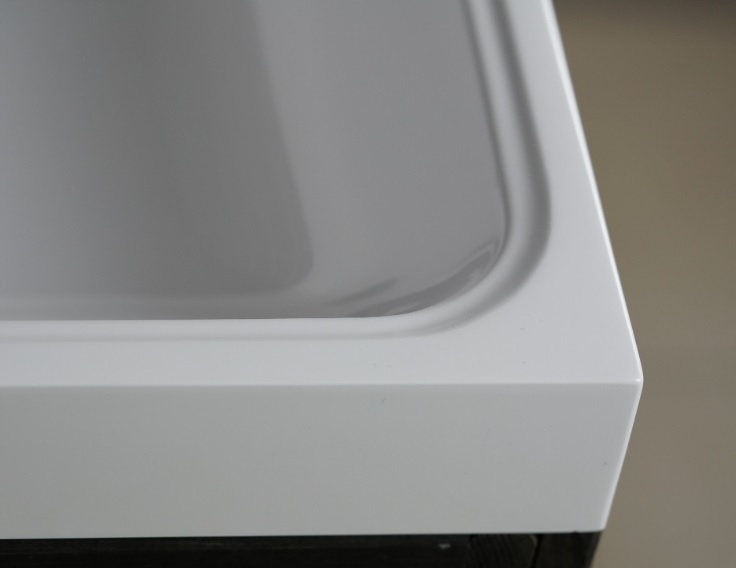 Wisząca szafka łazienkowa z umywalką 80 Dąb Lefkas Materiał inny