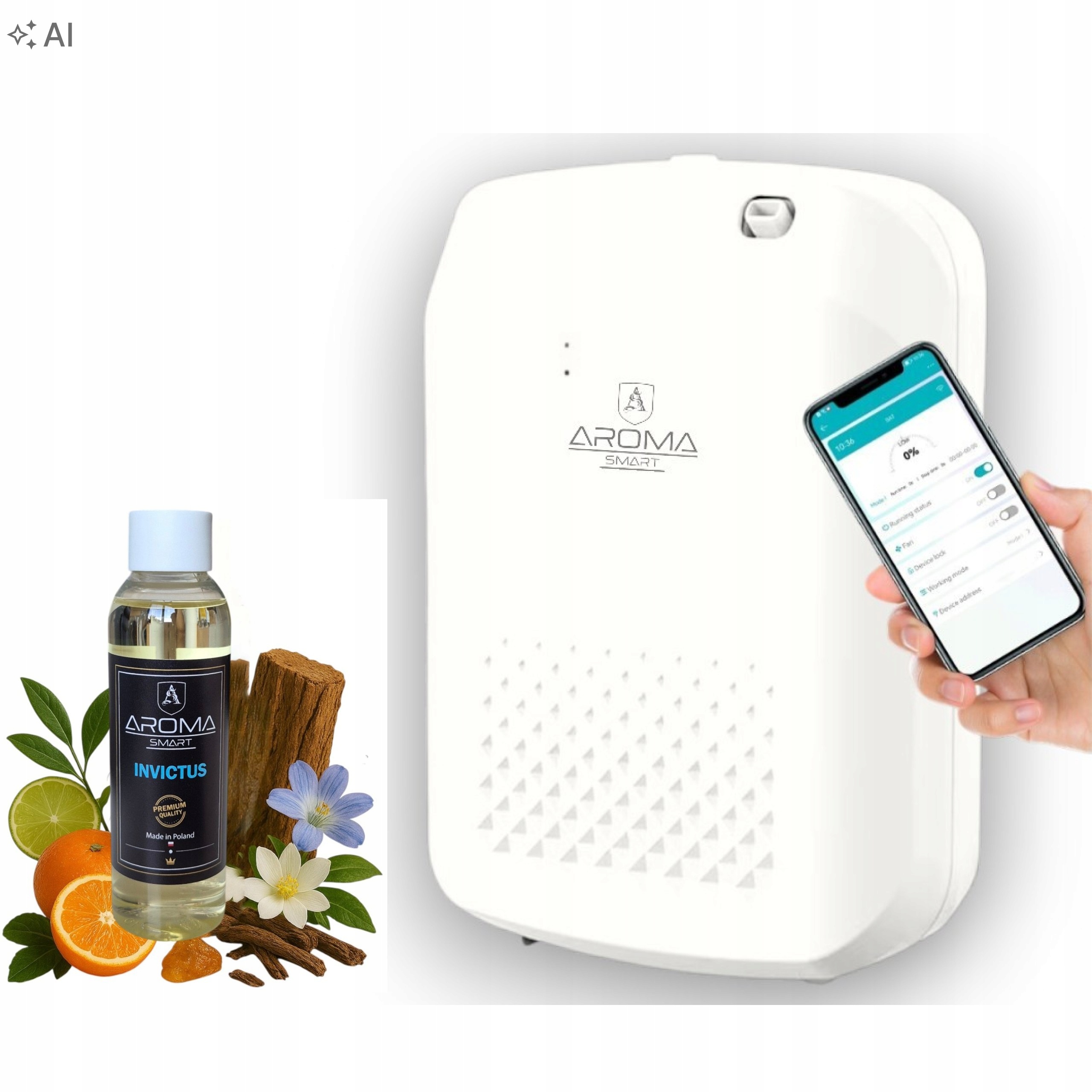 Difuzér s vůní Aroma Smart Diamond Olej Aroma Smart Invictus 120 ml.