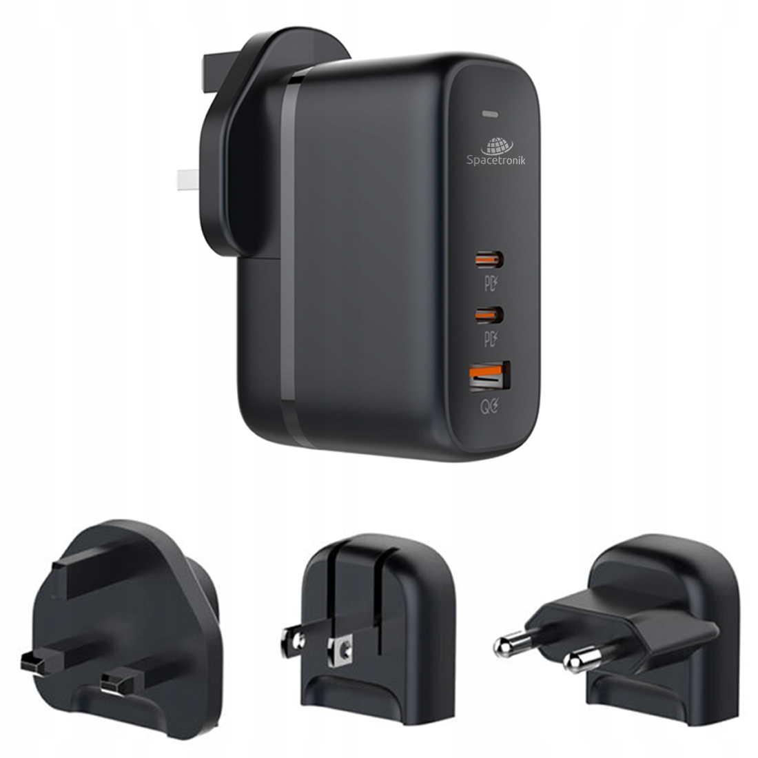 Nabíječka GaN 65W 2x Pd 2x Usb-c Usb Qc Eu Uk Us