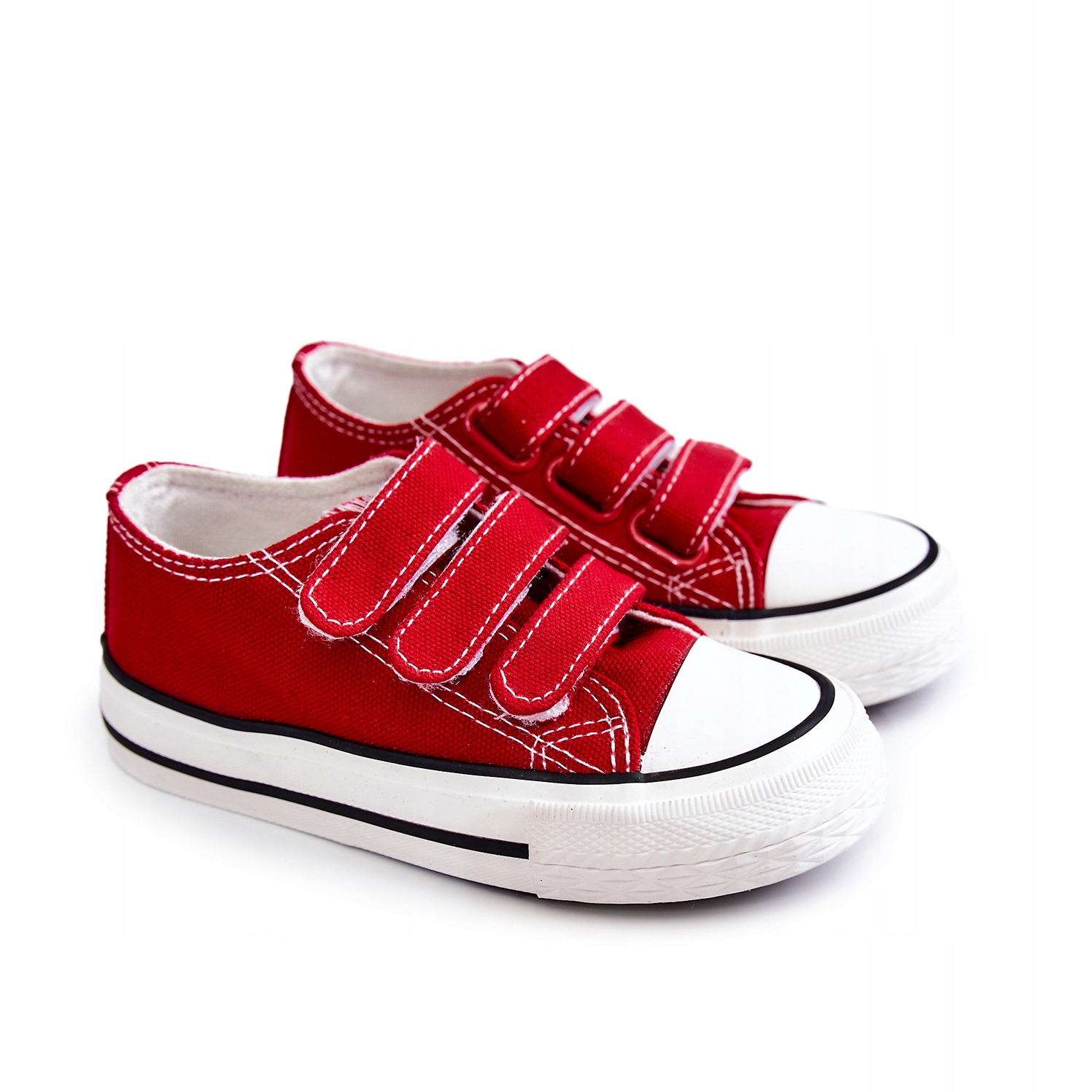 

Dziecięce Klasyczne Trampki Na Rzepy Czerwone 32