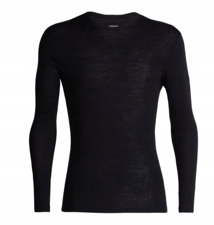 Koszulka męska Icebreaker 175 Everyday Ls Crew black M