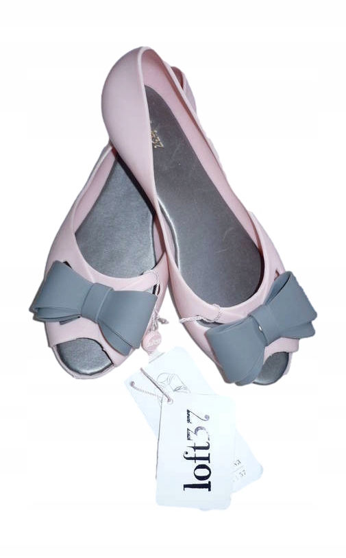 

Buty Baleriny LOFT37 wstążka guma Róż *37