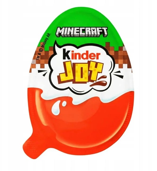 Ferrero Kinder Joy Minecraft jajko z figurką Zestaw 24 szt.