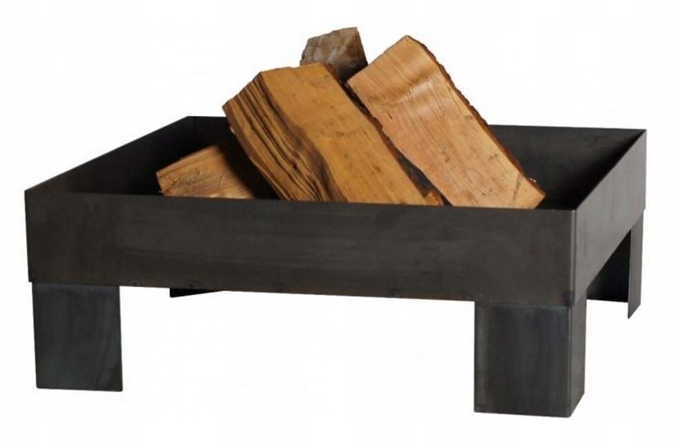 Palenisko Stalowe Kwadratowe Duże 70x70 cm Ogrodowe Przenośne grube 2 mm!