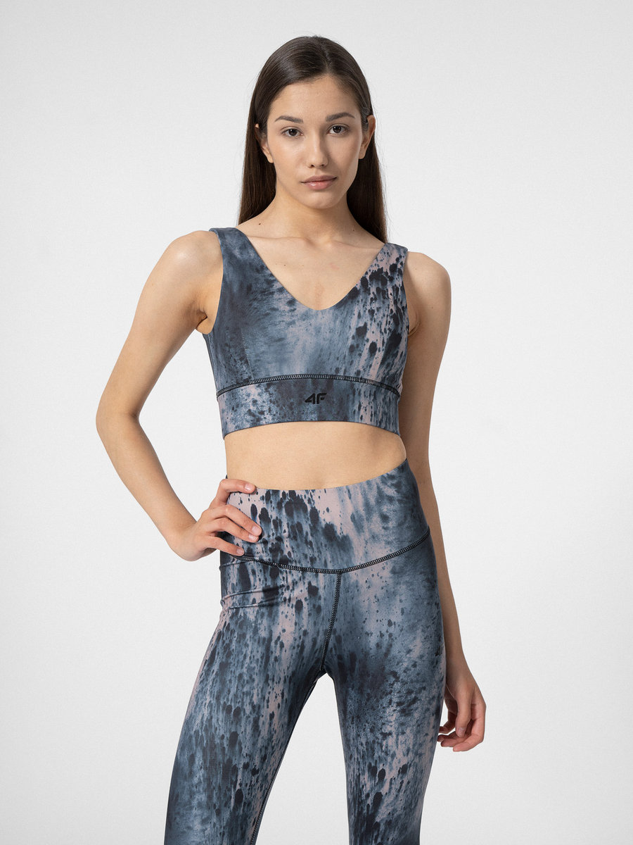 4F SS23USBAF033 -biustonosz Sportowy Do Jogi r. S