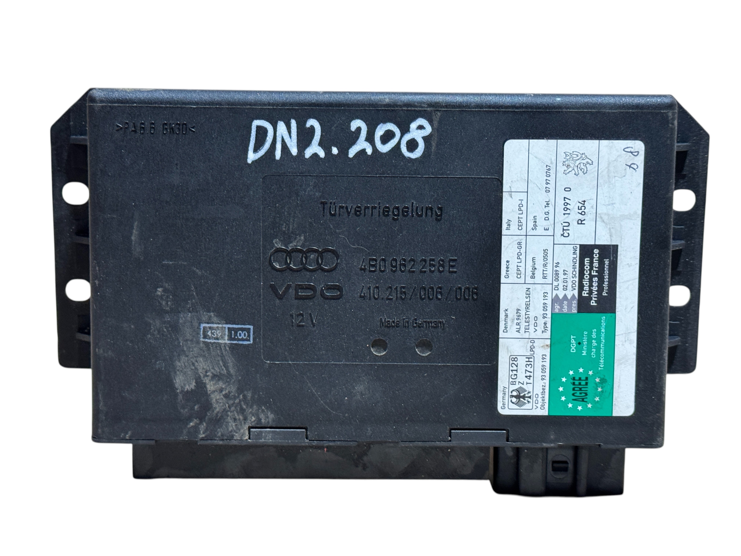 STEROWNIK MODUŁ KOMFORTU AUDI A6 C5 4B0962258E