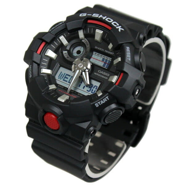 Nezničitelné Sportovní Hodinky Casio G-shock GA-700-1AER WR200 Led Box