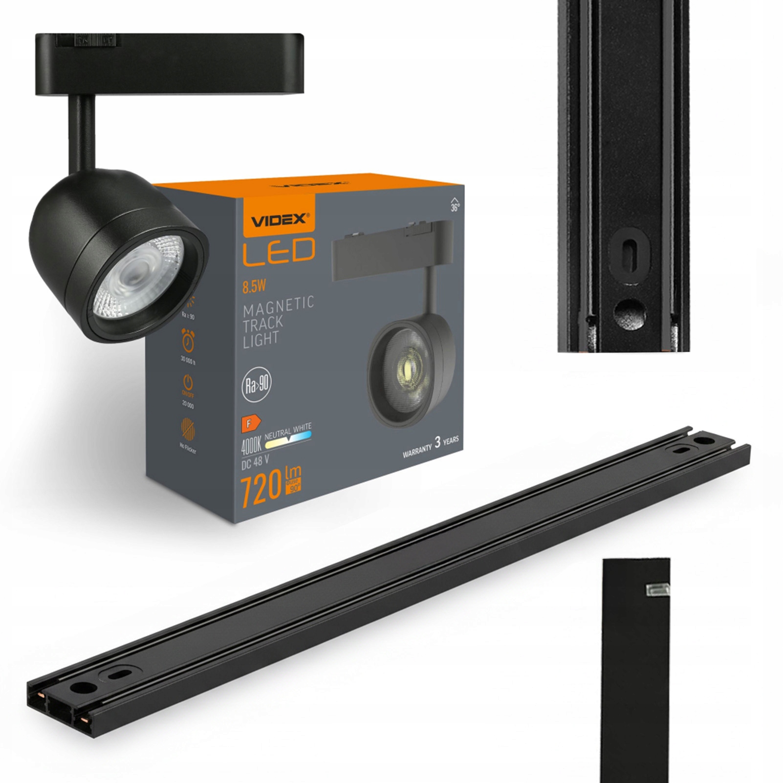 Zestaw Szynoprzewód Magnetyczny Listwa 8m 12x Reflektor Led Lampa Łącznik L