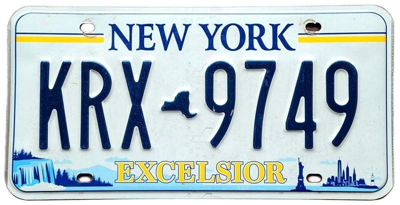 New York - tablica z USA dla kolekcjonera