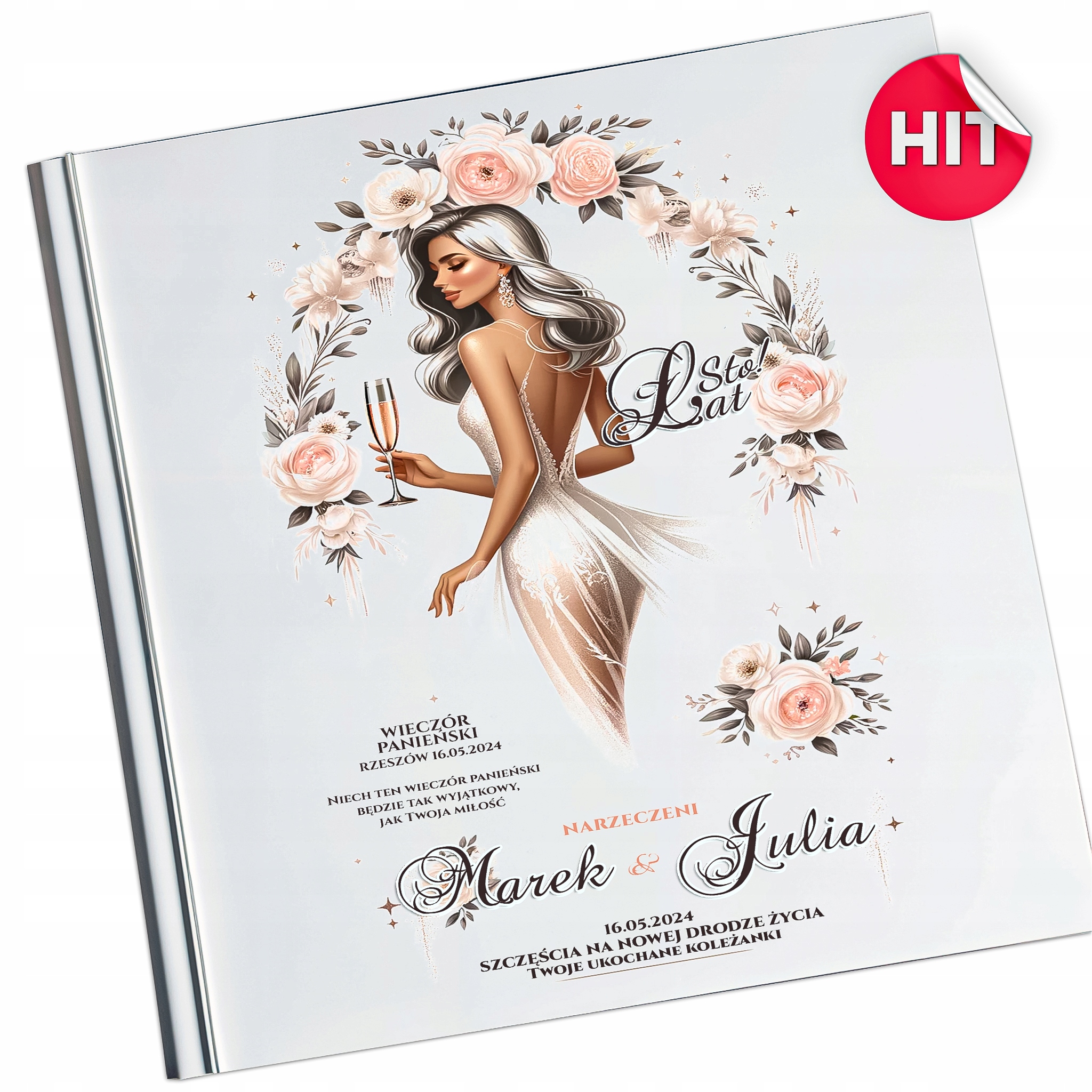 ALBUM WSPOMNIEŃ WIECZÓR PANIEŃSKI DRUK ŚLUB KSIĄŻKA PAMIĄTKA PREZENT 100str