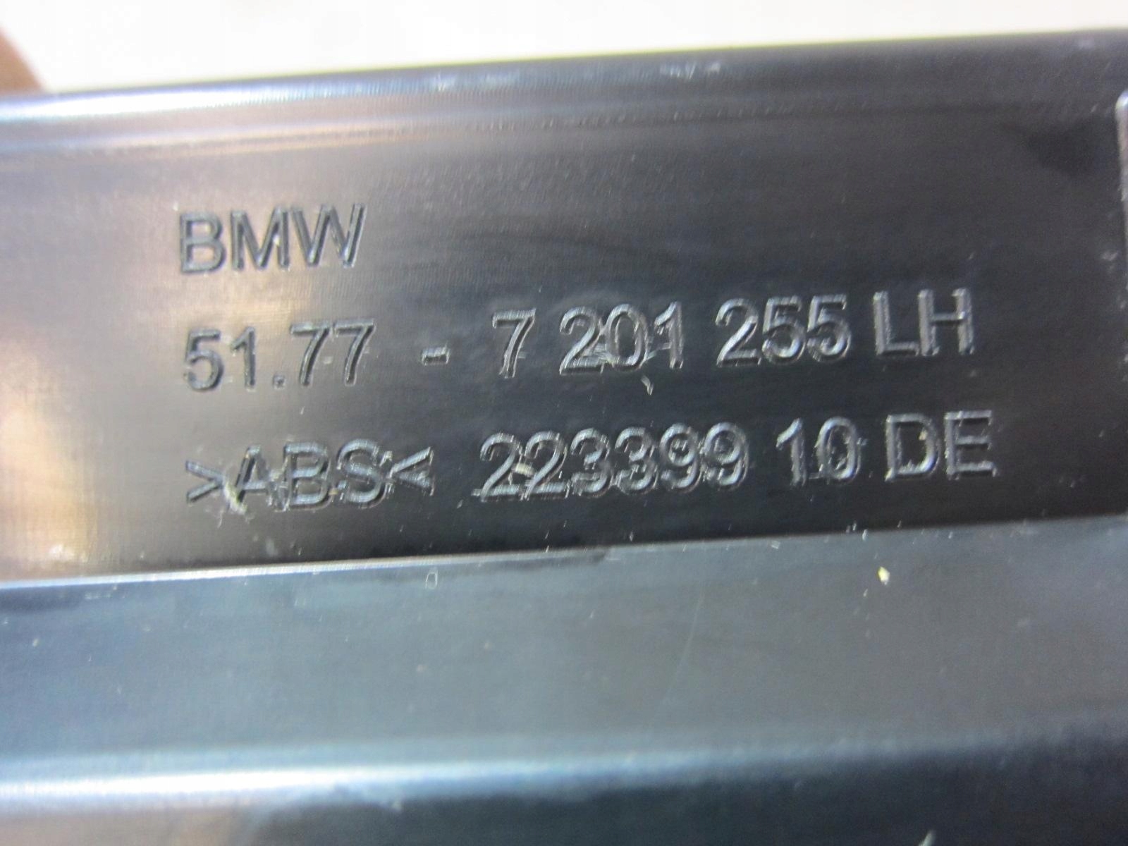 BMW GT F07 moulding MOCUJACA threshold left side support left 7201255 7201257