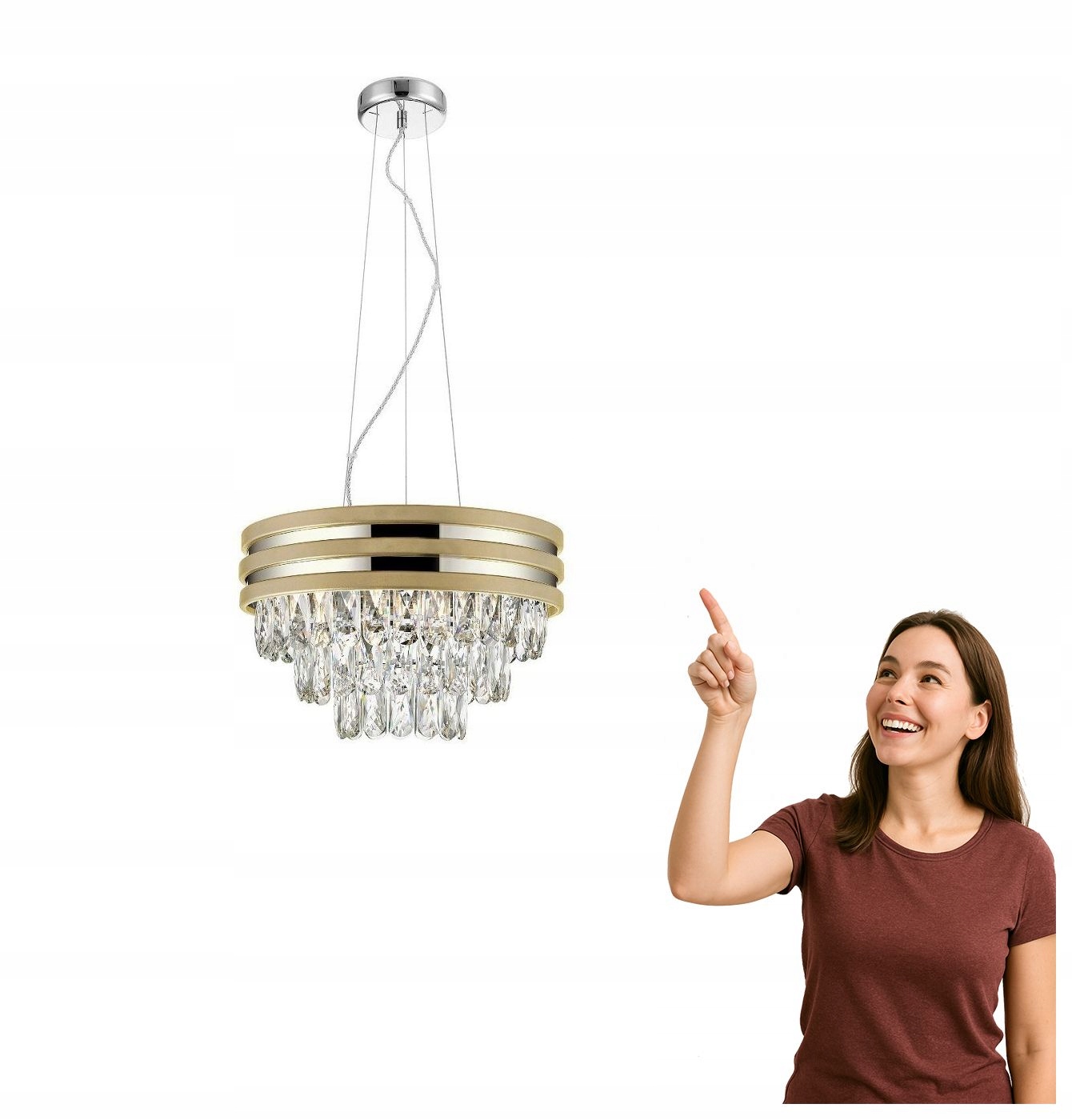 Závěsná lampa Naica P0525-04A-F4V6 Zuma Line