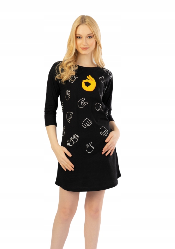 

Koszula Nocna Vienetta bawełna 3/4 rękaw XL 42 44