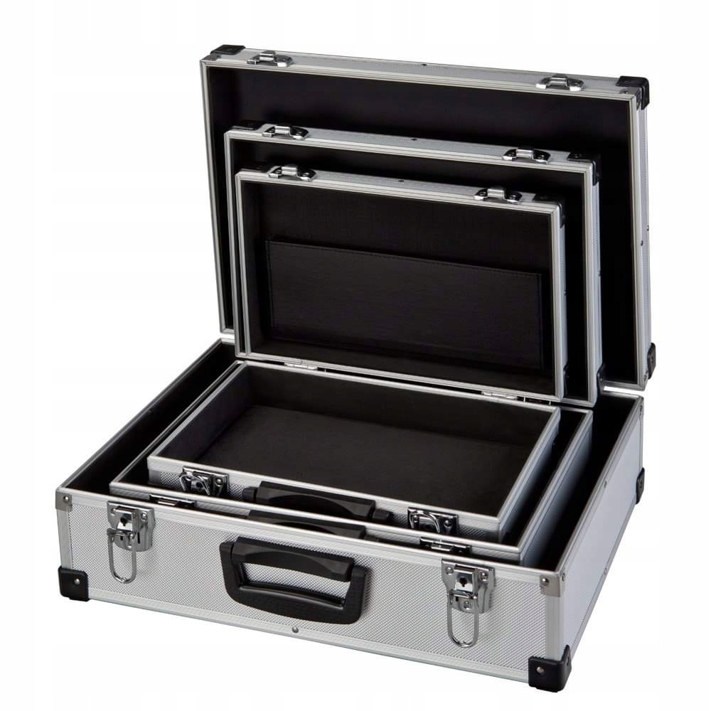 ZESTAW 3 SZT WALIZKA ALUMINIOWA WALIZKI SPRZET Producent code 1111