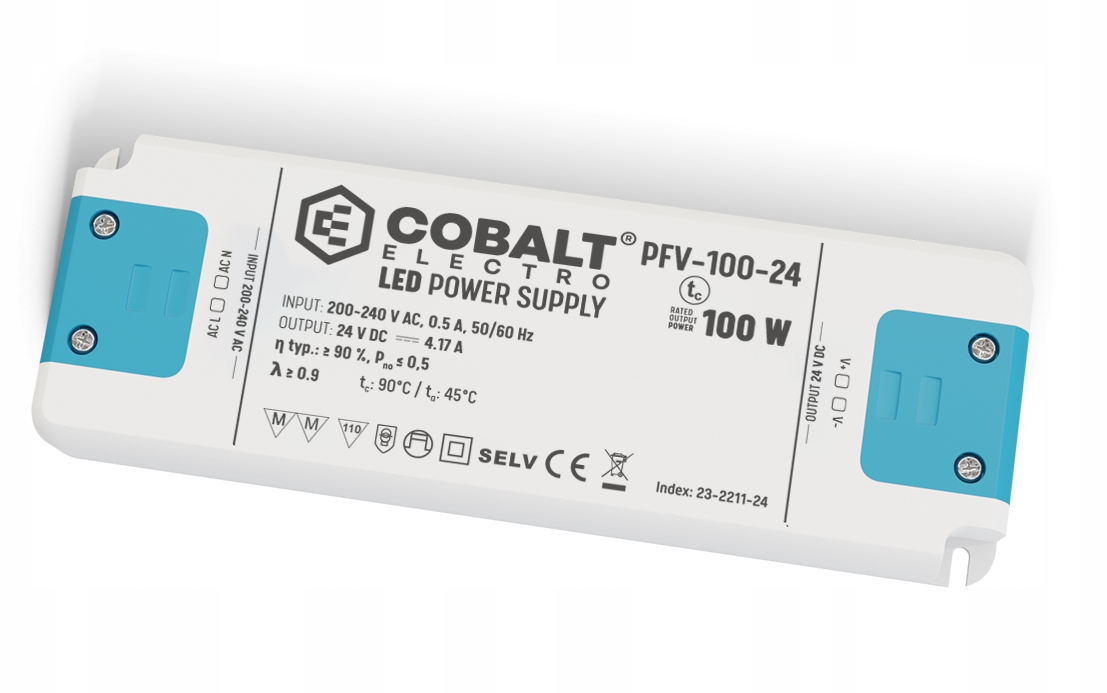 Led zdroj CobaltElectro Pfv 24V 100W IP20 4.16A
