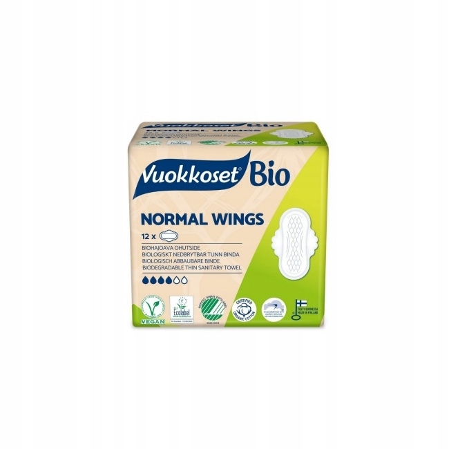 

Vuokkoset podpaski normal ze skrzydełkami 12 Eco