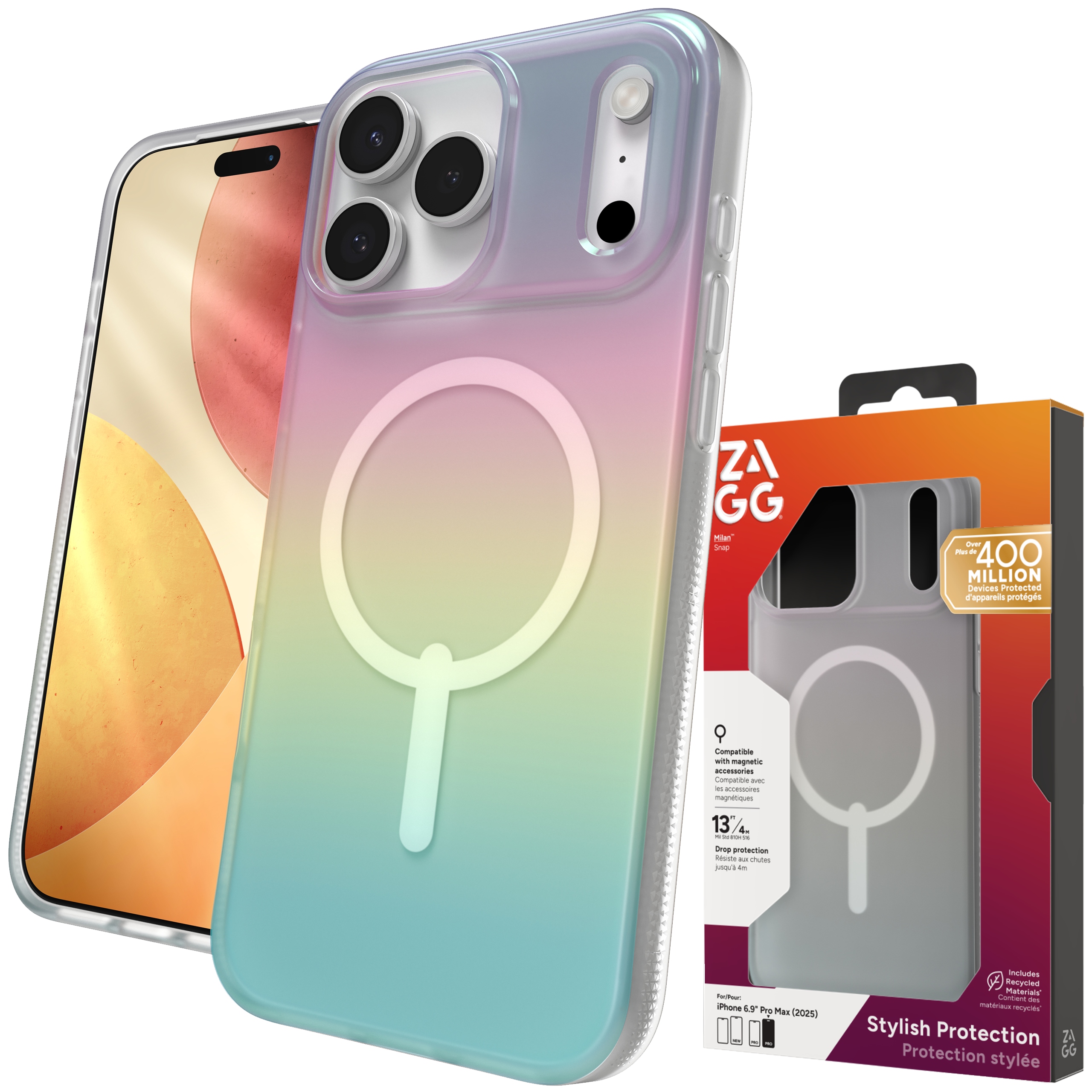 Zagg Milan Snap Case – Pouzdro s MagSafe pro iPhone 17 Pro Max Kryt