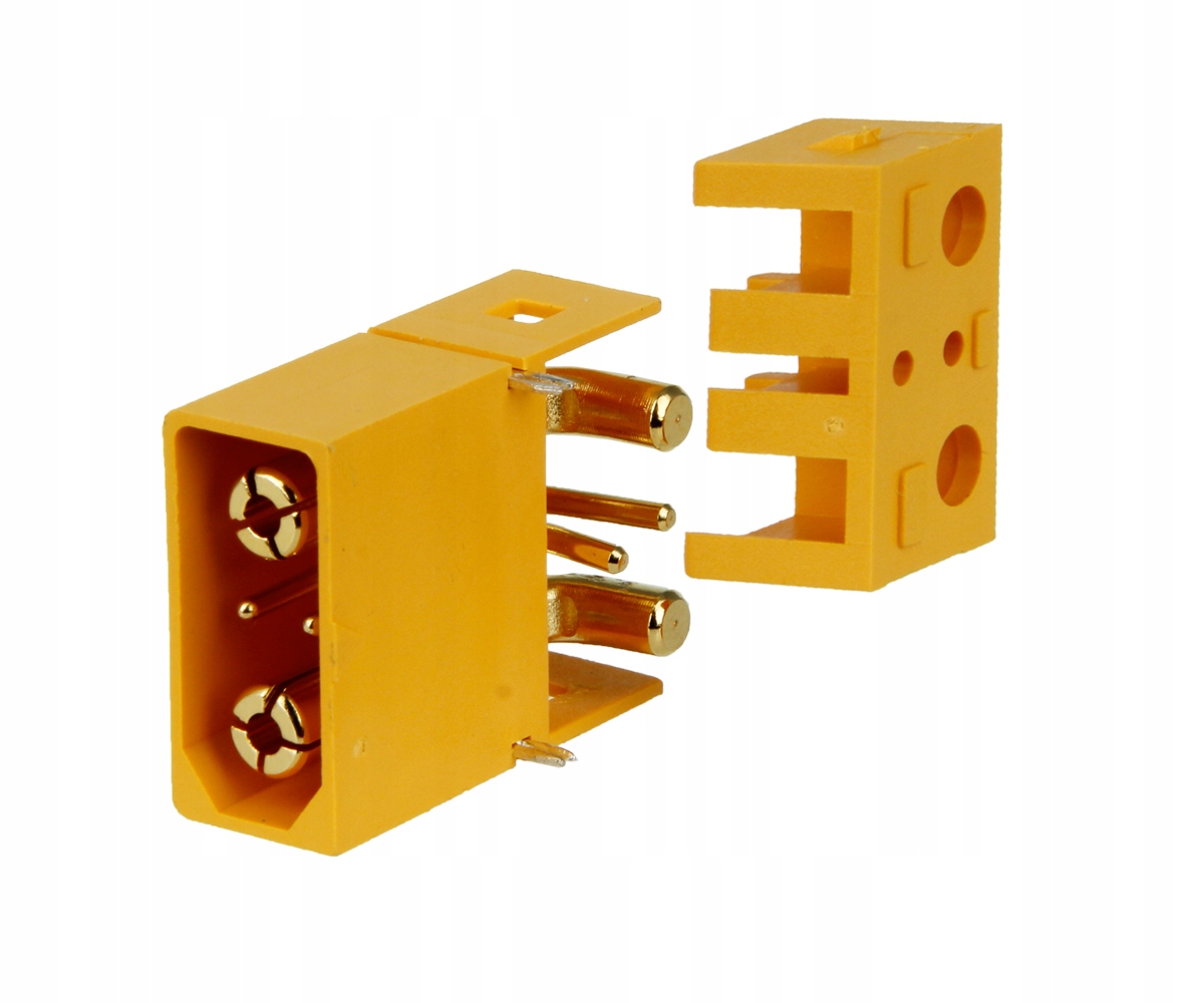 

Złącze przewodów Amass XT90IPW (2+2) - M męskie