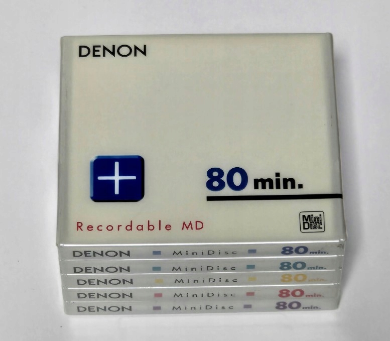 Minidisky 5 Ks 5 Pack Denon 80 CMD-80NMX5 Made In Japan