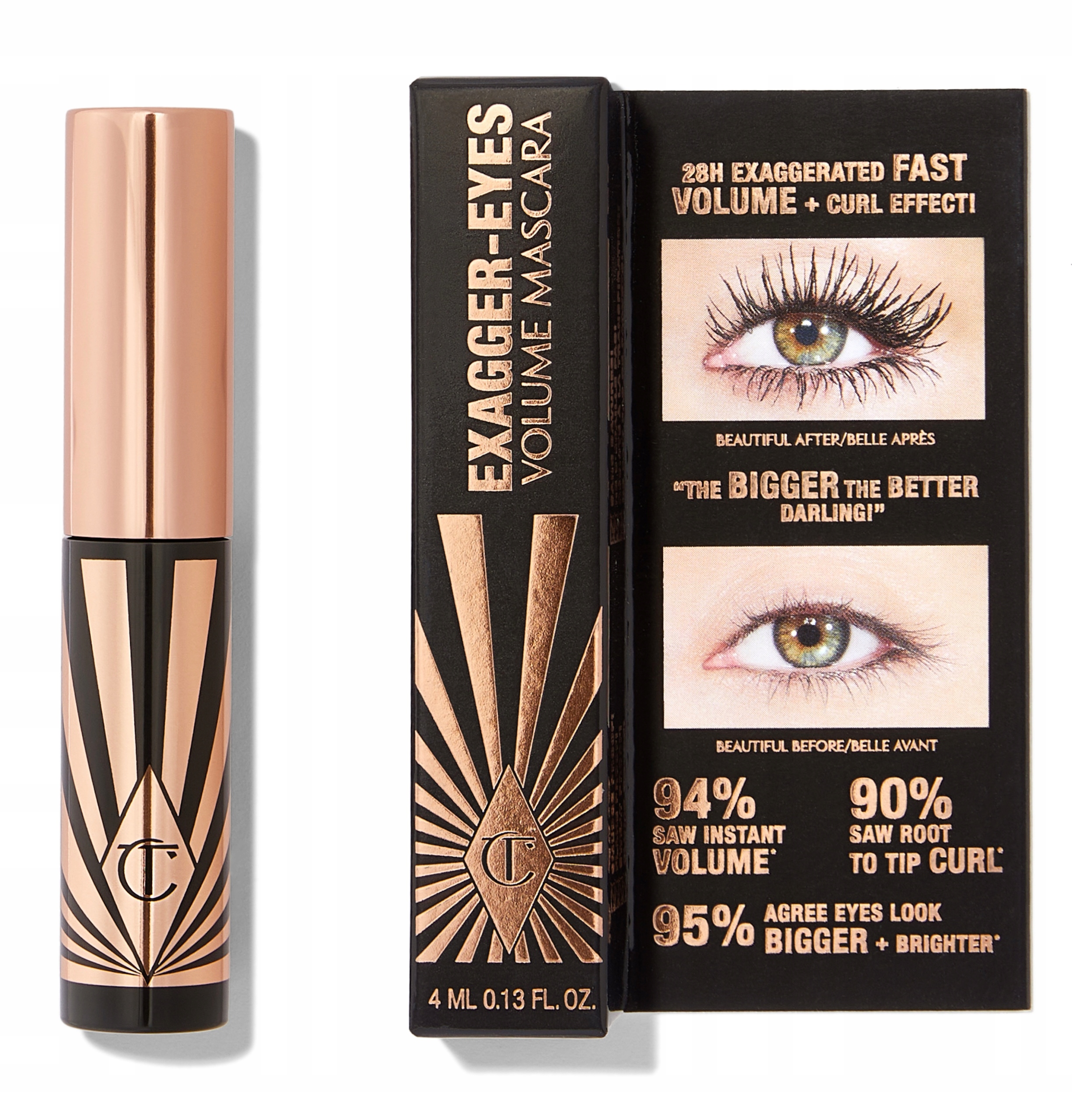 Charlotte Tilbury Mini Exagger-Eyes Volume Mascara Mini Tusz do Rzęs 4 ml