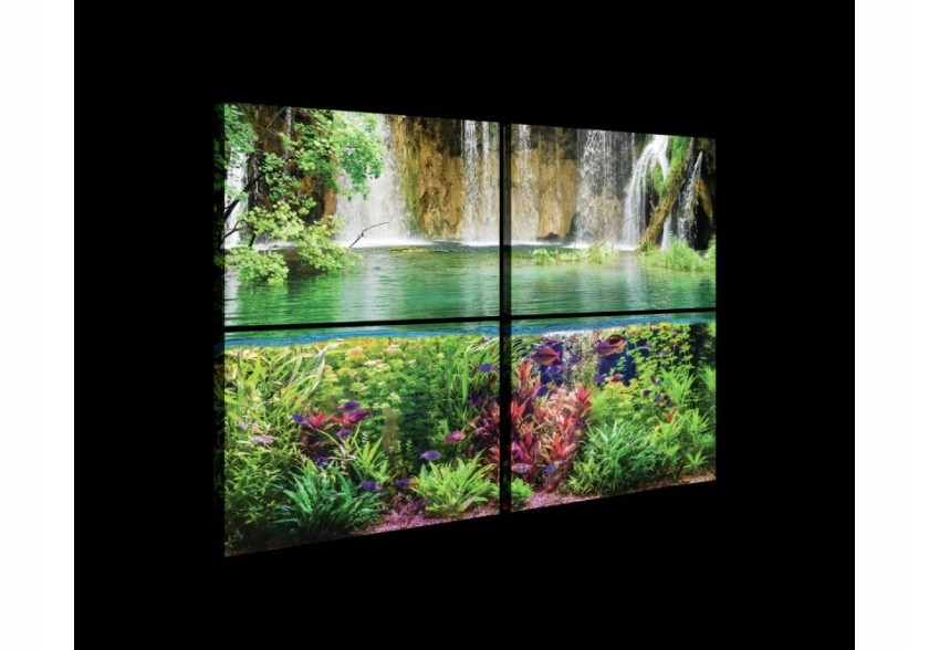 Obraz 120x80 Vodopád podmořský svět akvárium příroda klid harmonie