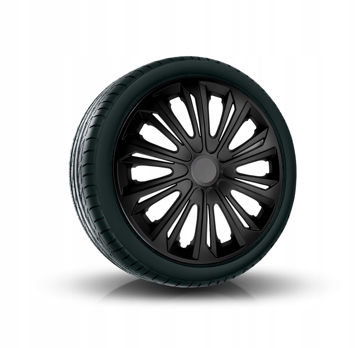 

Komplet kołpaków uniwersalnych Strong Black mat 15