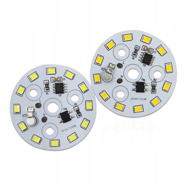 Panel LED okrągły - 5W - 230V - światło białe zimn