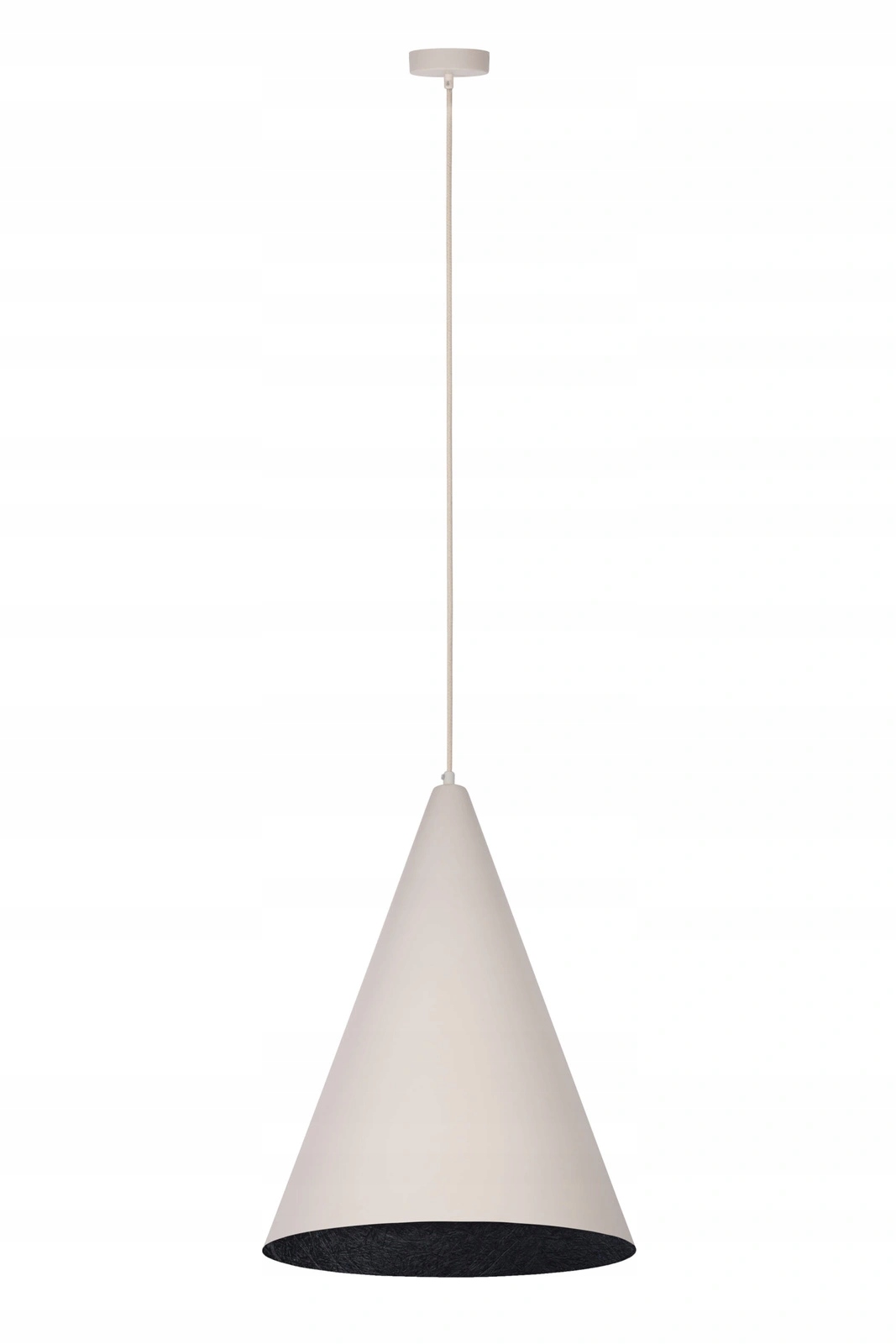 Závesná lampa Sigma Lighting Vesuvio béžovo-čierna kompozitná E27 35 cm