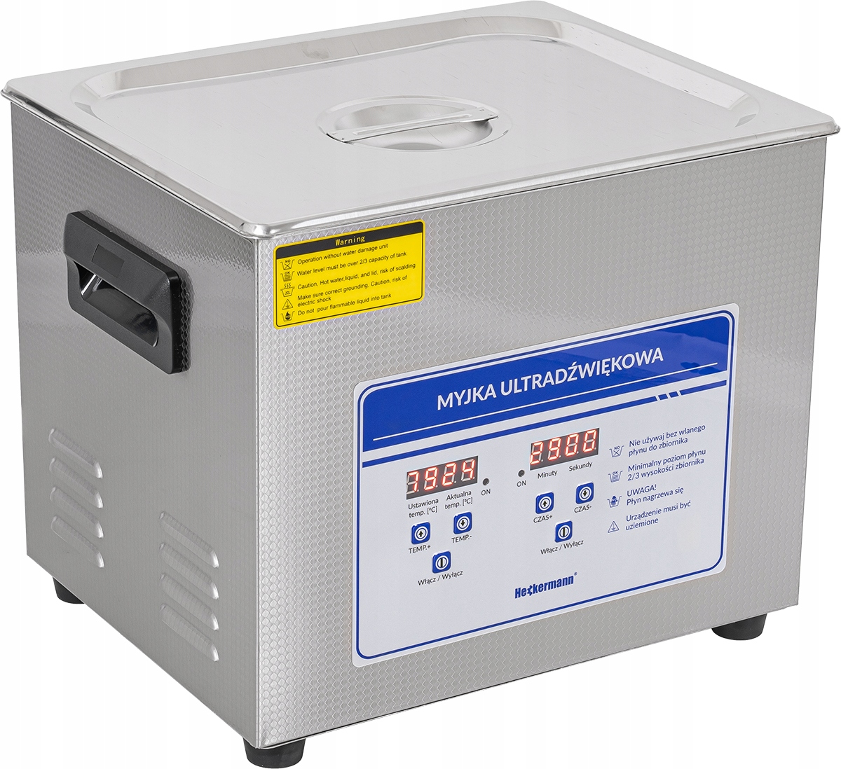 MYJKA ULTRADŹWIĘKOWA WANNA 10L 200W+240W + KOSZ Marka Heckermann