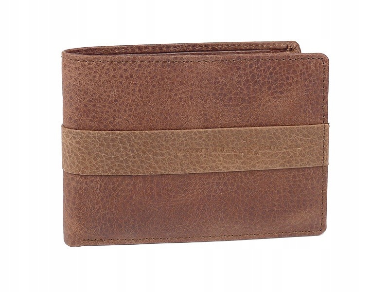 BH-270 TEXAS cognac portfel męski H