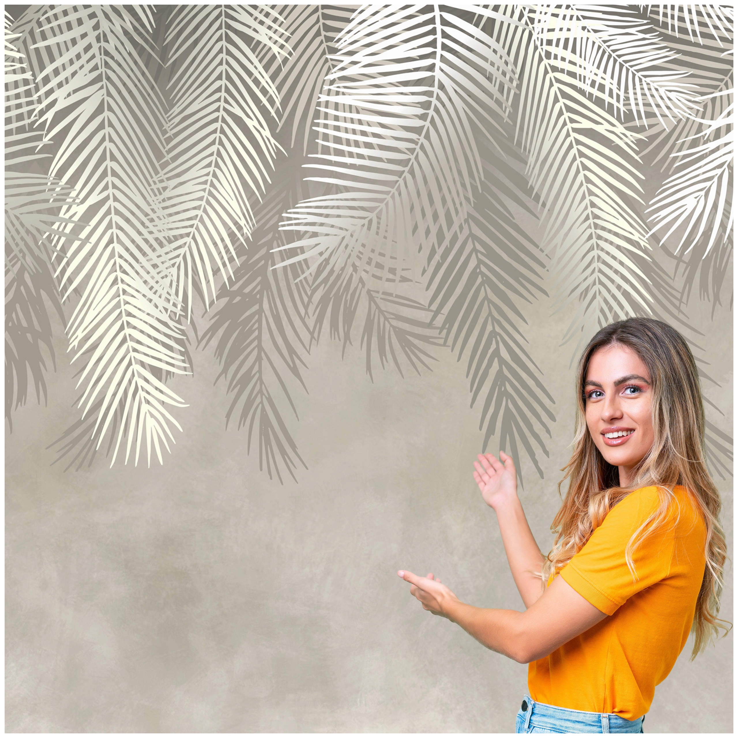 Fototapeta Závěsné Palmové Listy 490x280 WL03 W