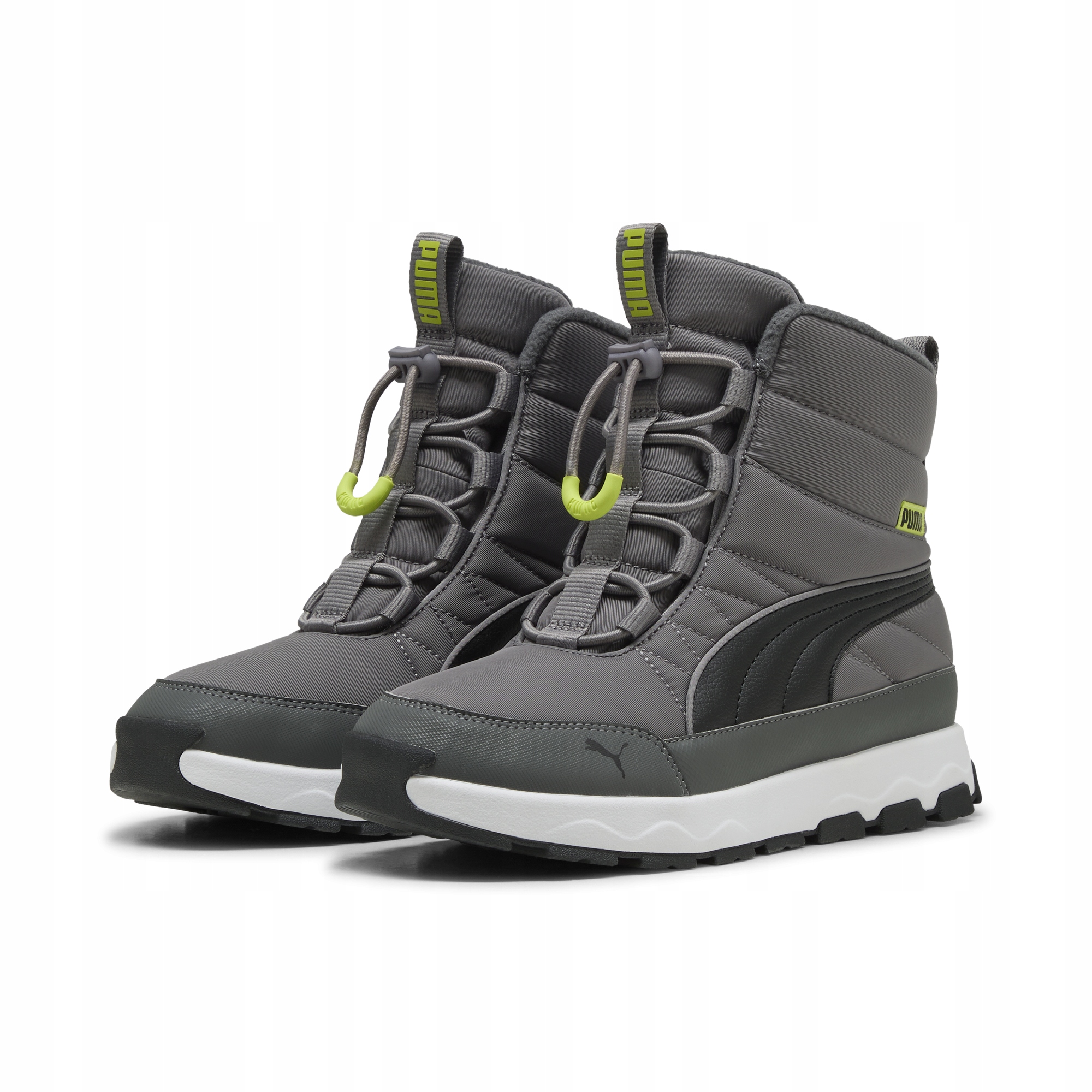 Buty młodzieżowe zimowe Puma Evolve Jr 39264408 śniegowce szare 37