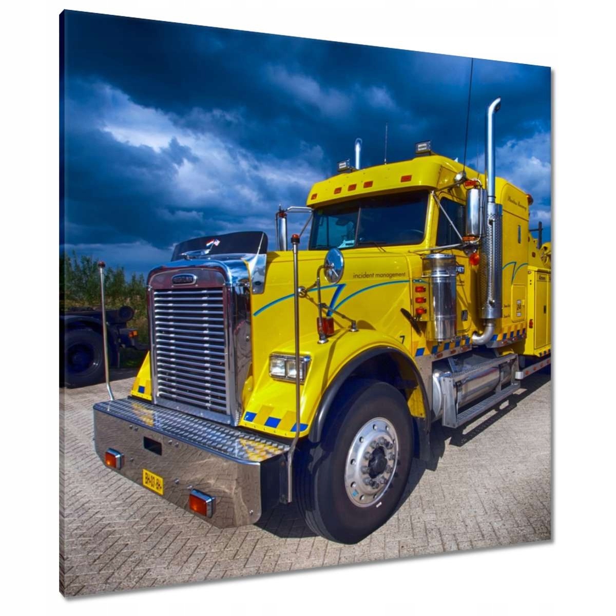 Obrazy 90x90 Žlutý tahač kamionů