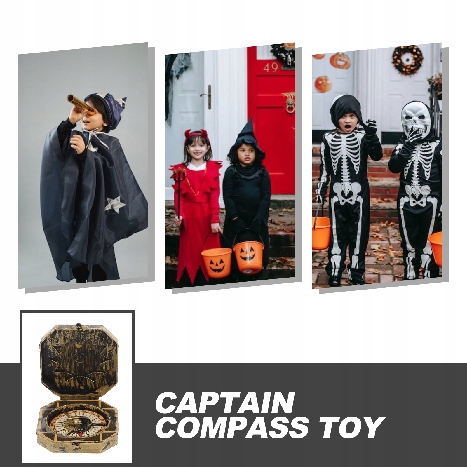 PIRACKI KOMPAS - IDEALNY NA ŚWIĘTA I KARNAWAŁ Model Unique Christmas Pirate Captain Compass Toy